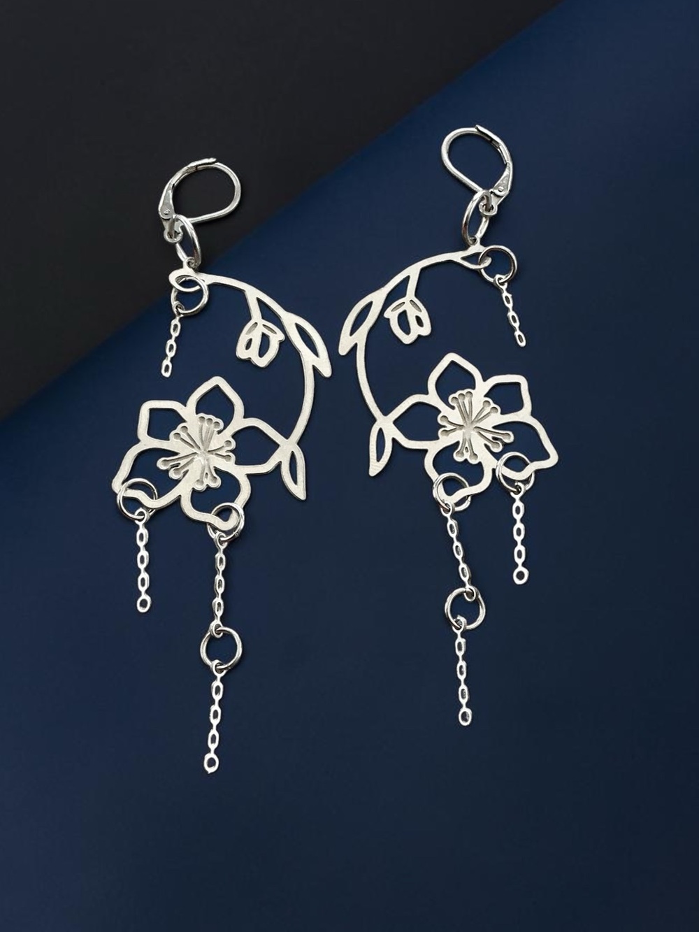 🆕 March Birth Flower (CHERRY BLOSSOM) Dangle Earrings